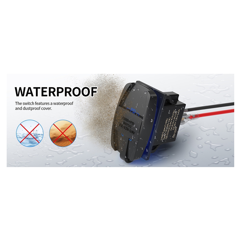 Tools Qc - USB Rocker Switch 12V Waterproof USB