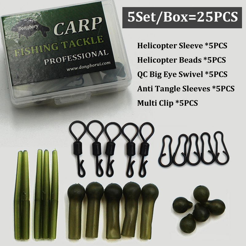 Tools Qc - 5Set=25PCS Carp Fishing Helicopter Rig Kit