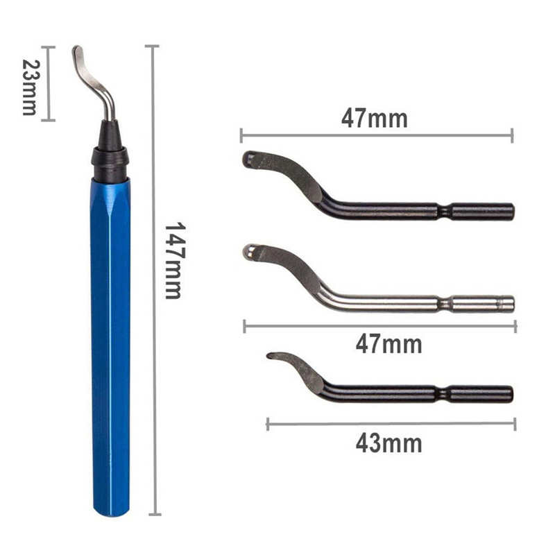 Workshop Hand Tools And Equipment - Useful Accessories Burr Handle Blades Deburring