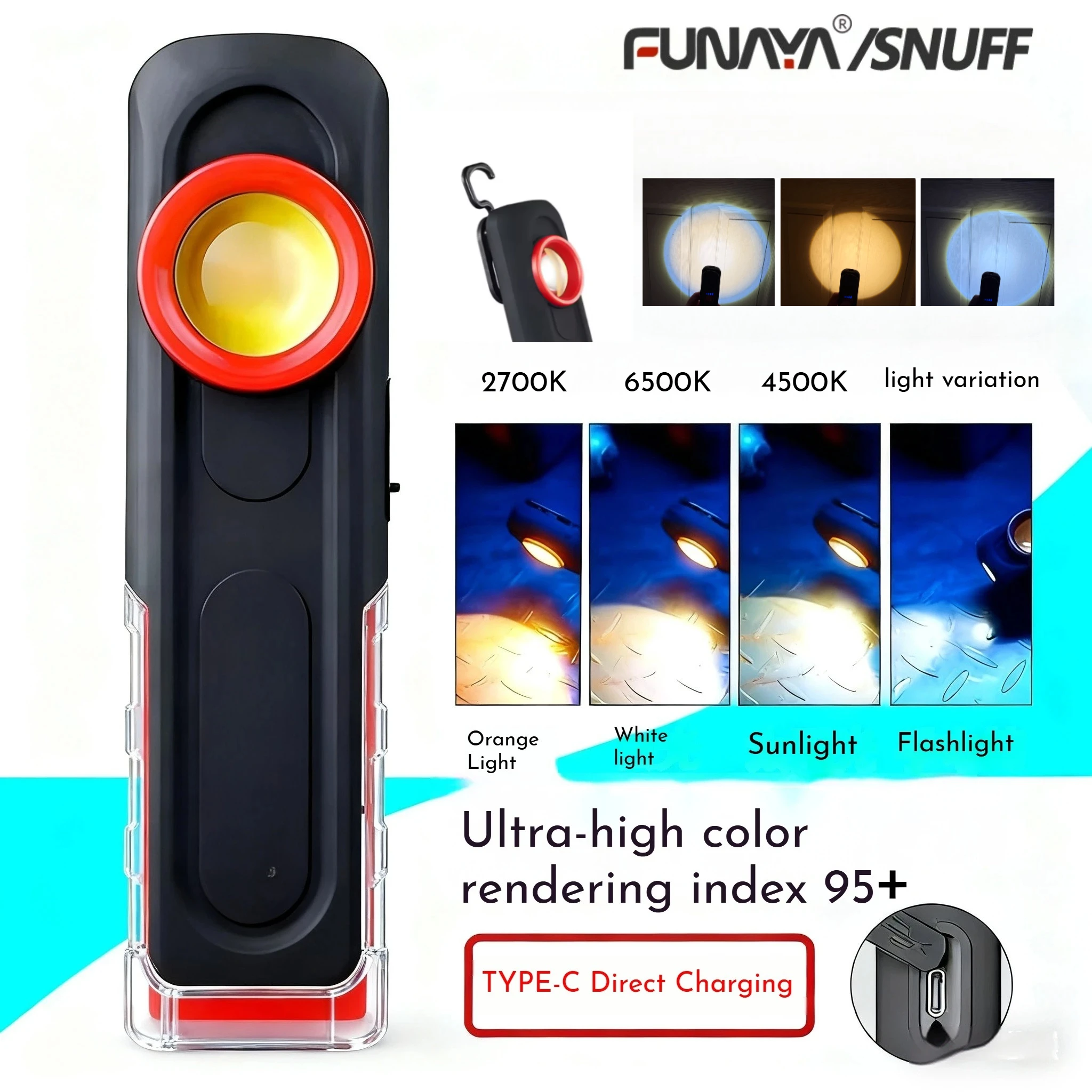 Tools Of Workshop - FUNAYA Portable Flashlight Car Detailing Tools
