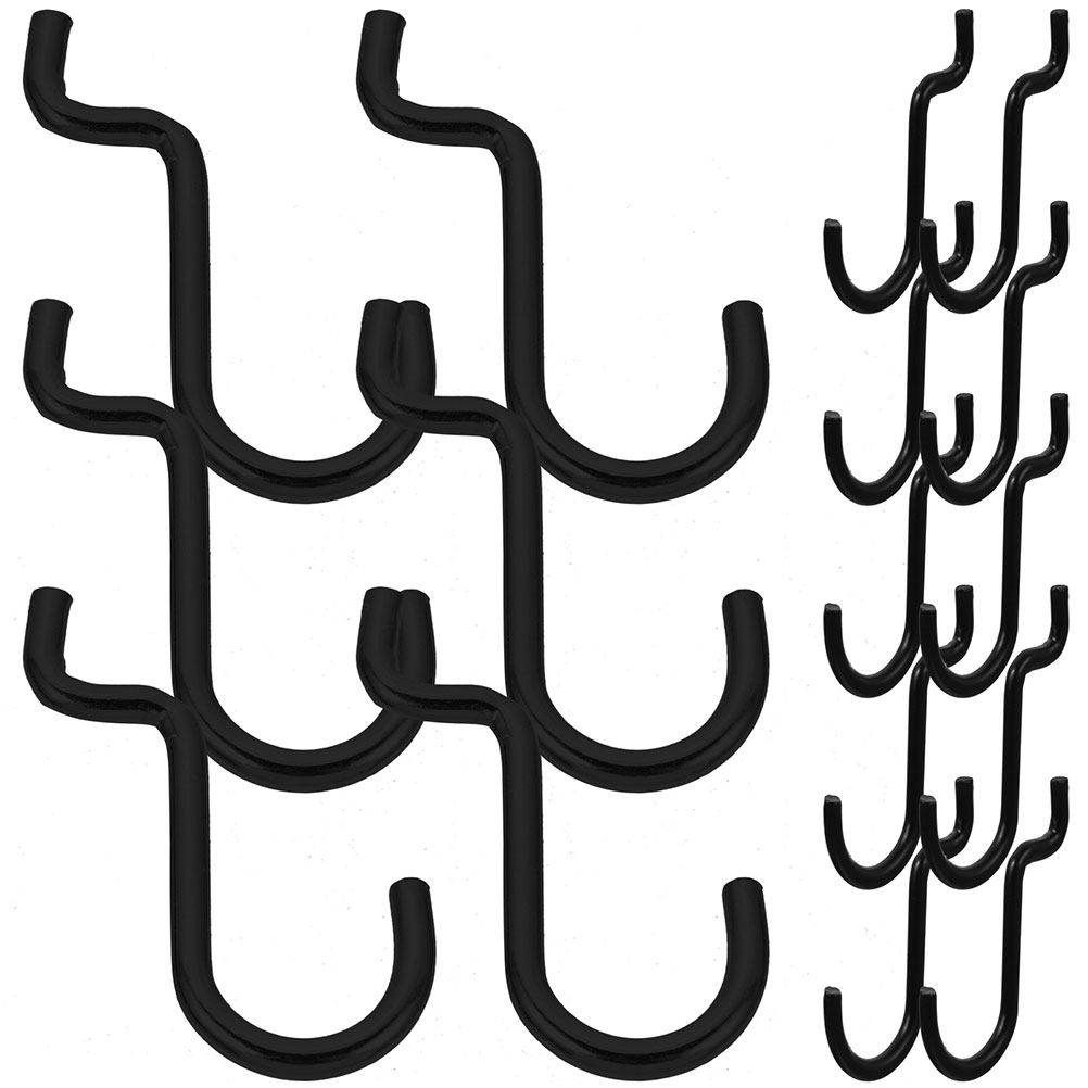 Workshop Tools Display - 24Pcs Strong Iron Pegboard Hooks Easy