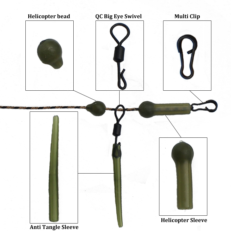 5Set=25PCS Carp Fishing Helico - Tools Qc 评论和价格