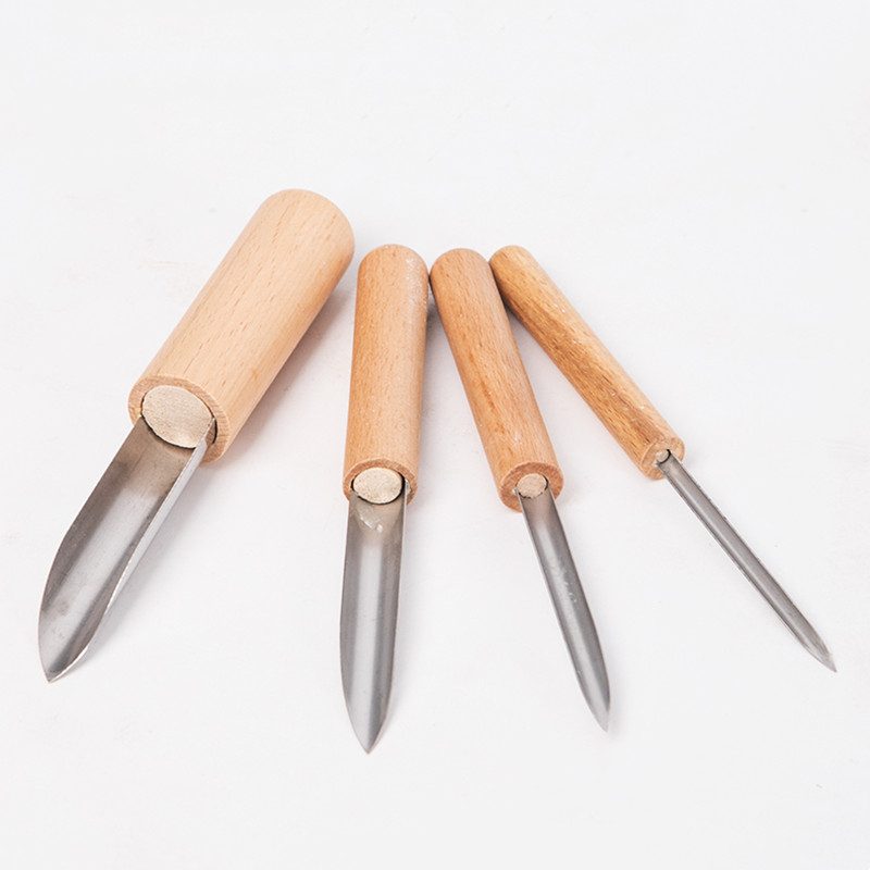 Pottery Tool Puncher 4 Pieces/ - Chisel Set Wood 评论和价格