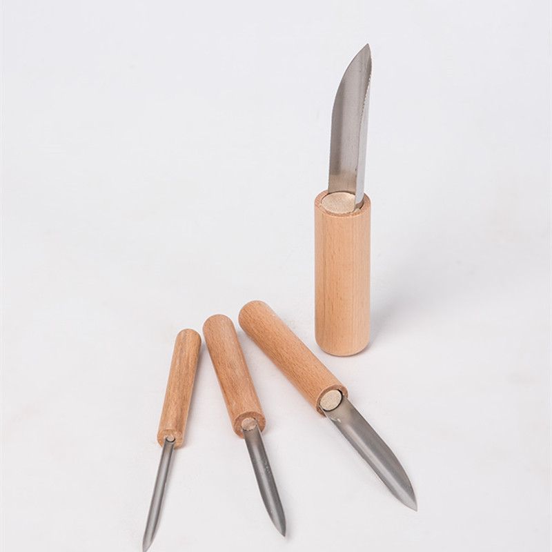 Pottery Tool Puncher 4 Pieces/ - Chisel Set Wood 评论和价格