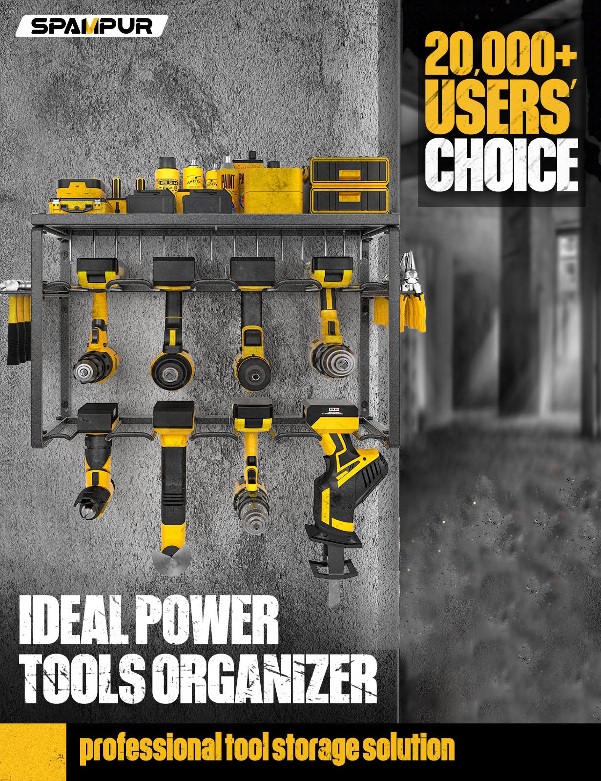 Heavy Duty Metal Power Tool Or - Workshop Tools Rack 评论和价格