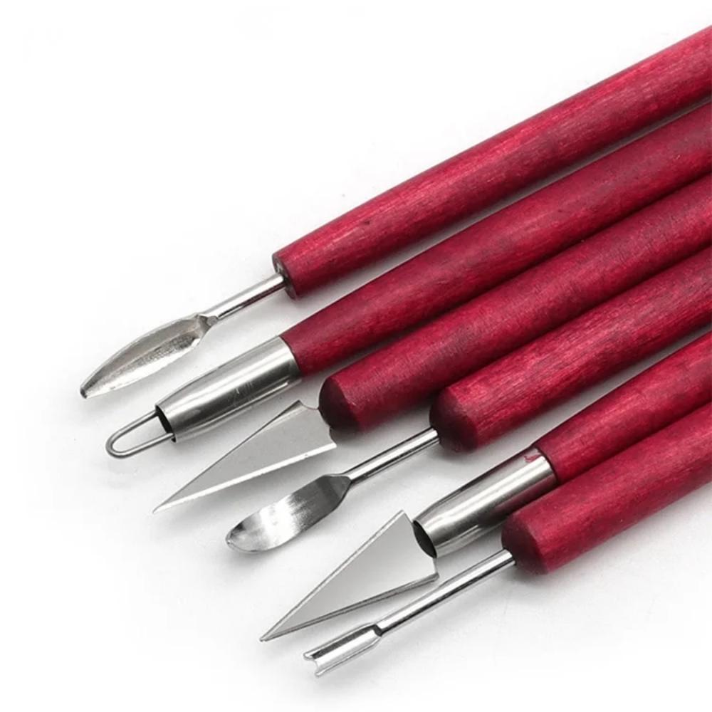 6PCS Sculpting Tool Pottery Wo - Chisel Set Wood 评论和价格