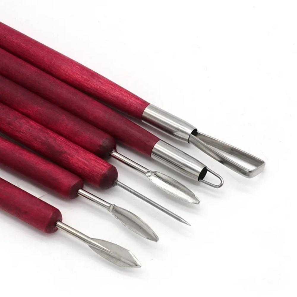 6PCS Sculpting Tool Pottery Wo - Chisel Set Wood 评论和价格