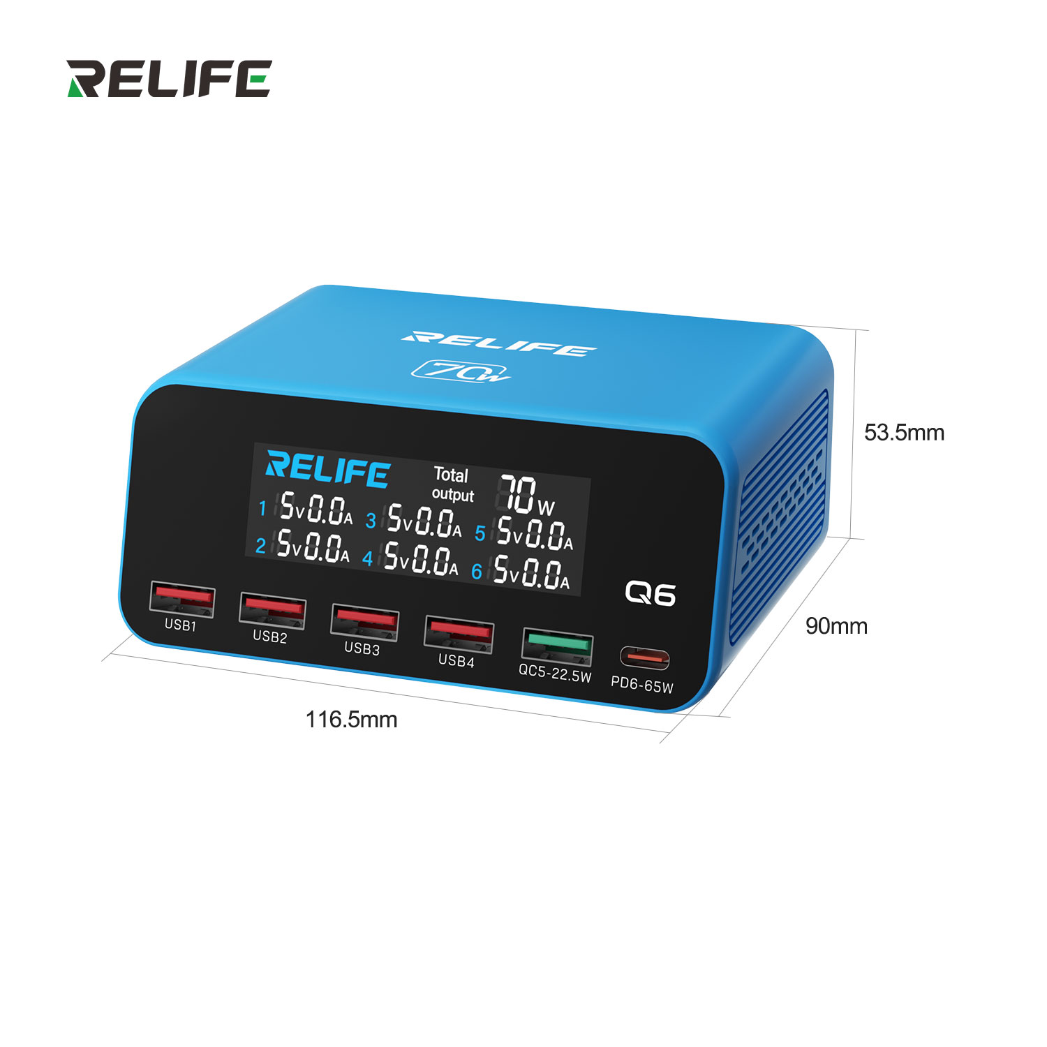 RELIFE Q6 70W PD QC Fast Charg - Tools Qc 评论和价格
