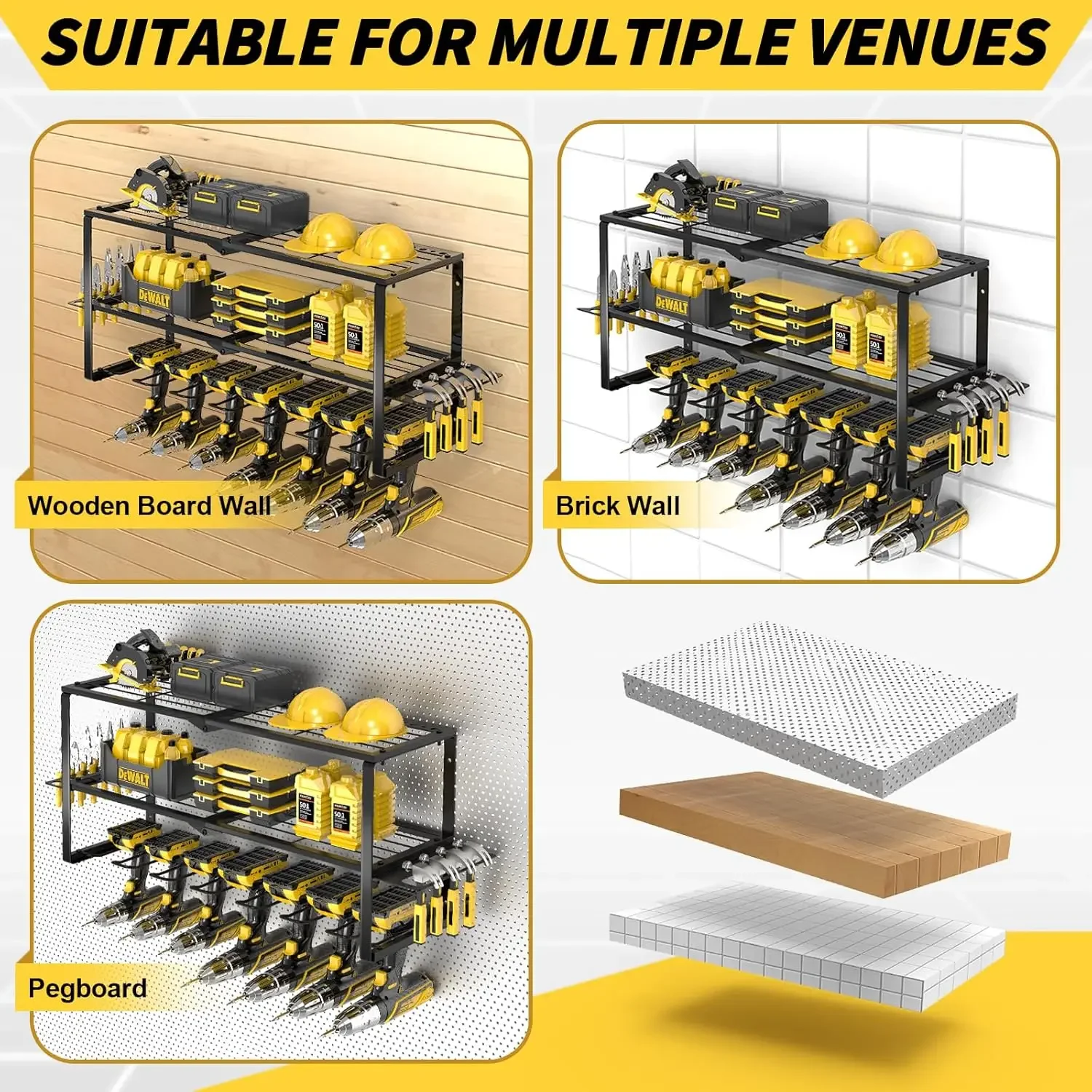Heavy Duty Metal Power Tool Or - Workshop Tools Rack 评论和价格