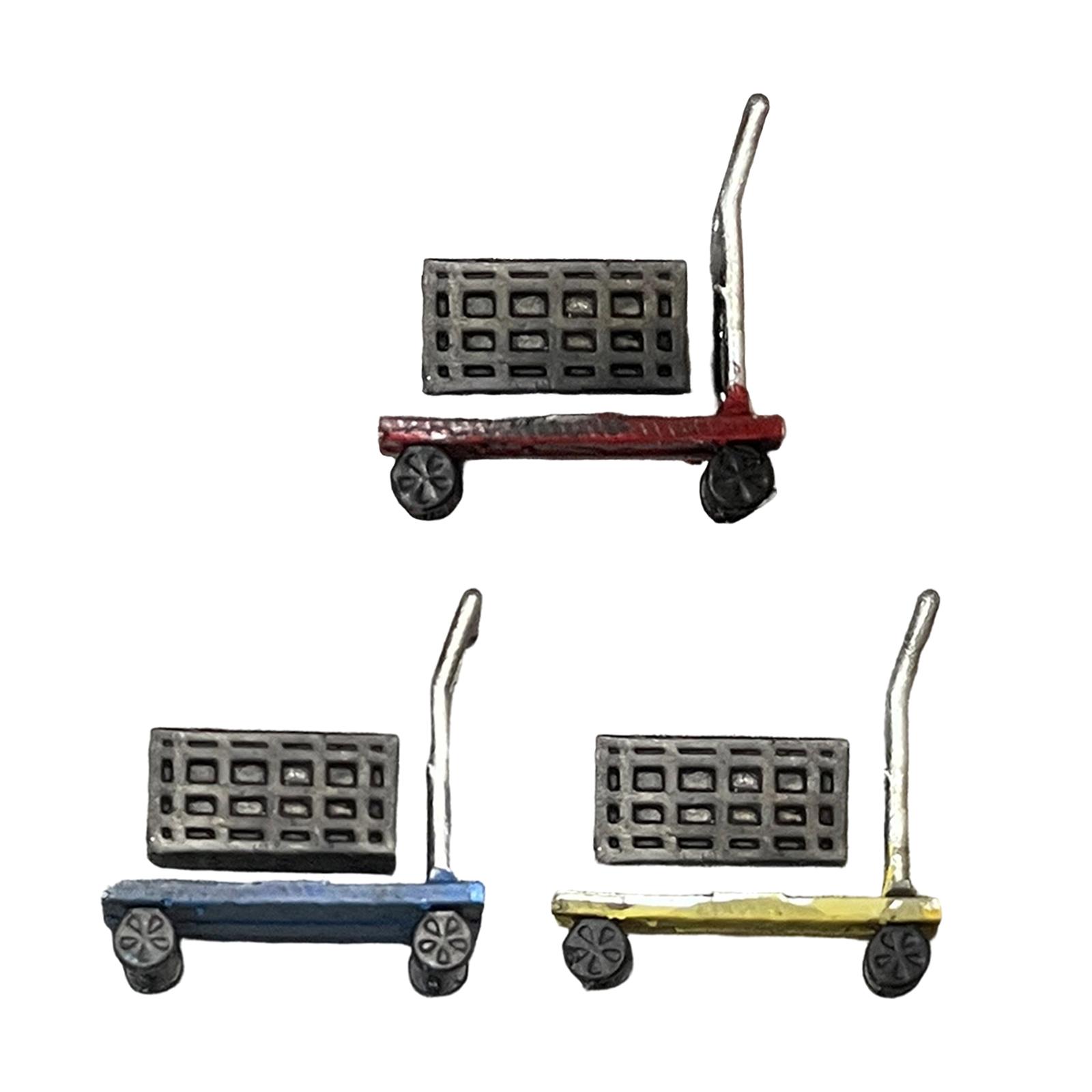 Miniature Handcart in 1:64 Sca - Workshop Tools Toy 评论和价格