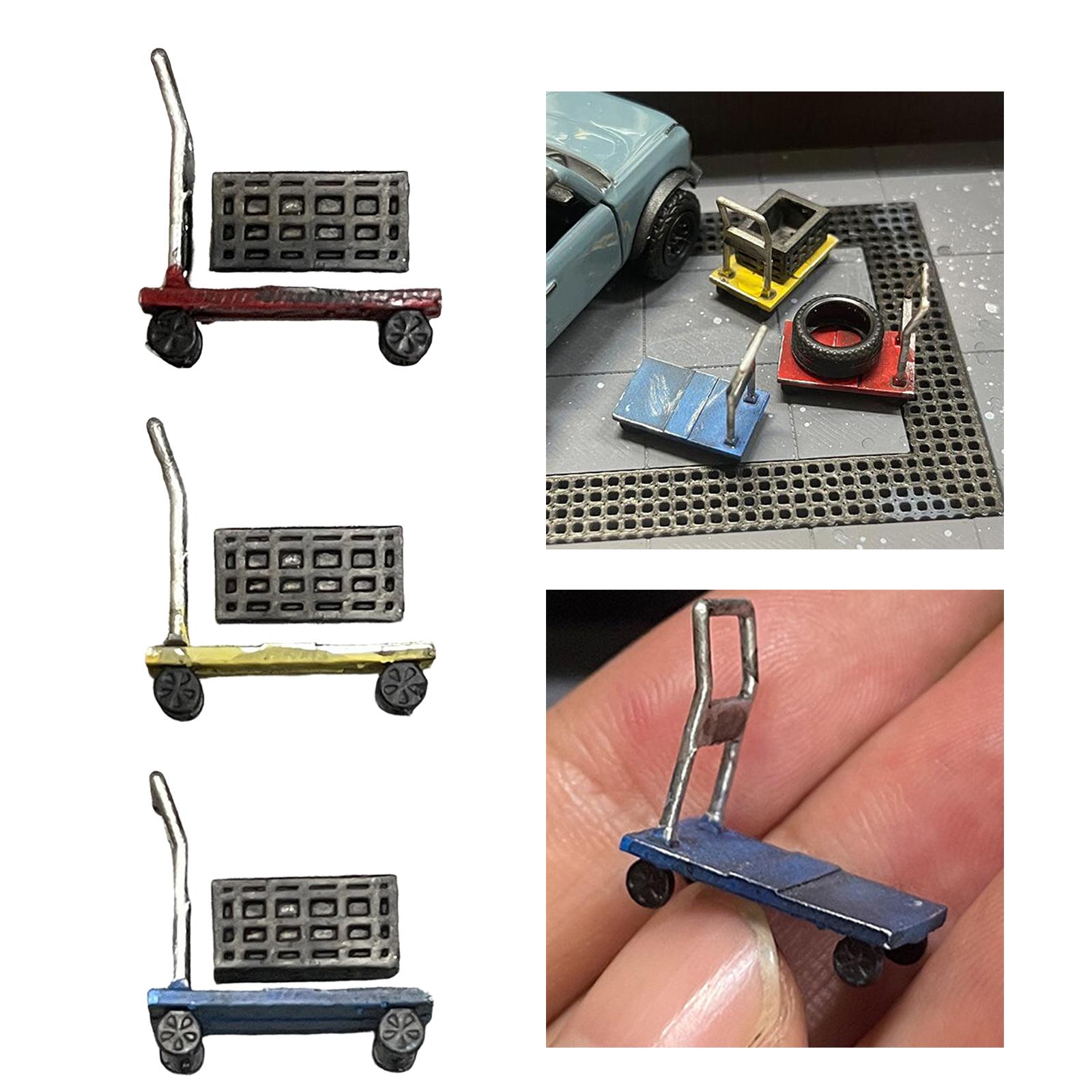 Miniature Handcart in 1:64 Sca - Workshop Tools Toy 评论和价格