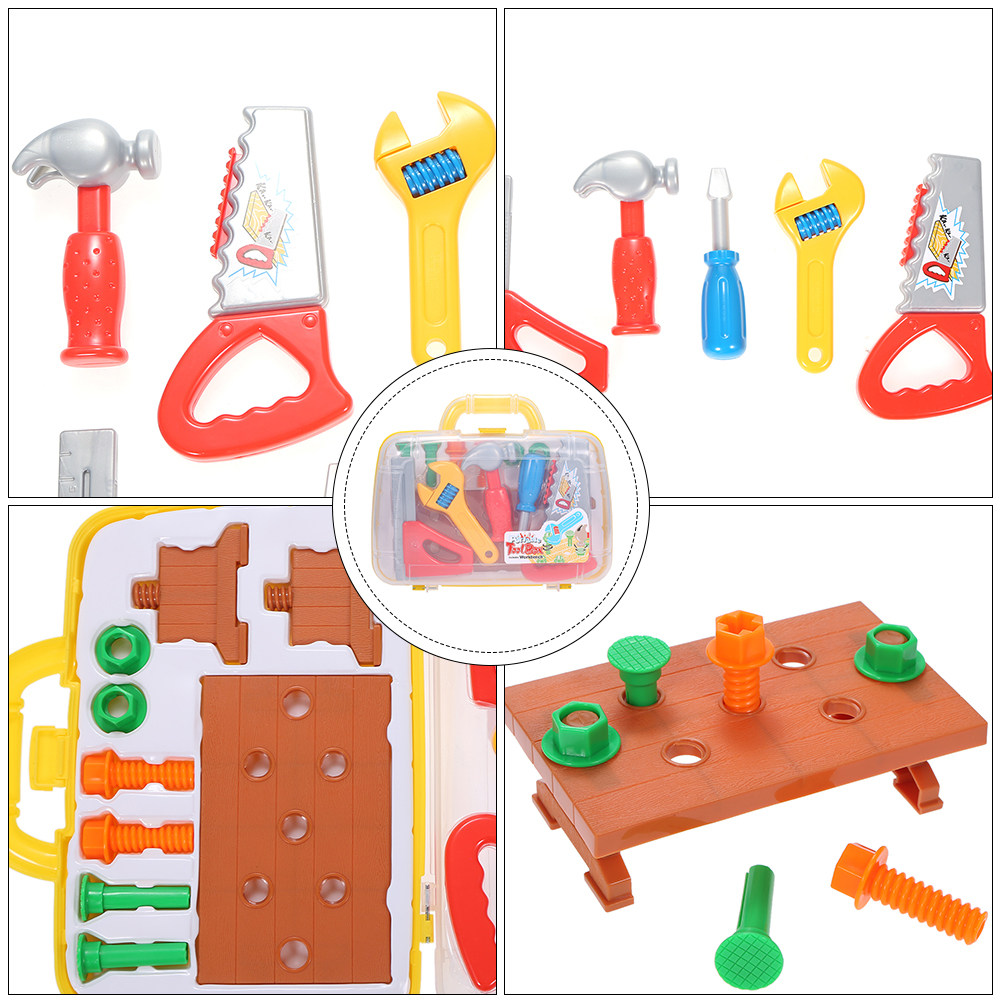 1Set Plastic Tool Box Playset  - Workshop Tools Toy 评论和价格