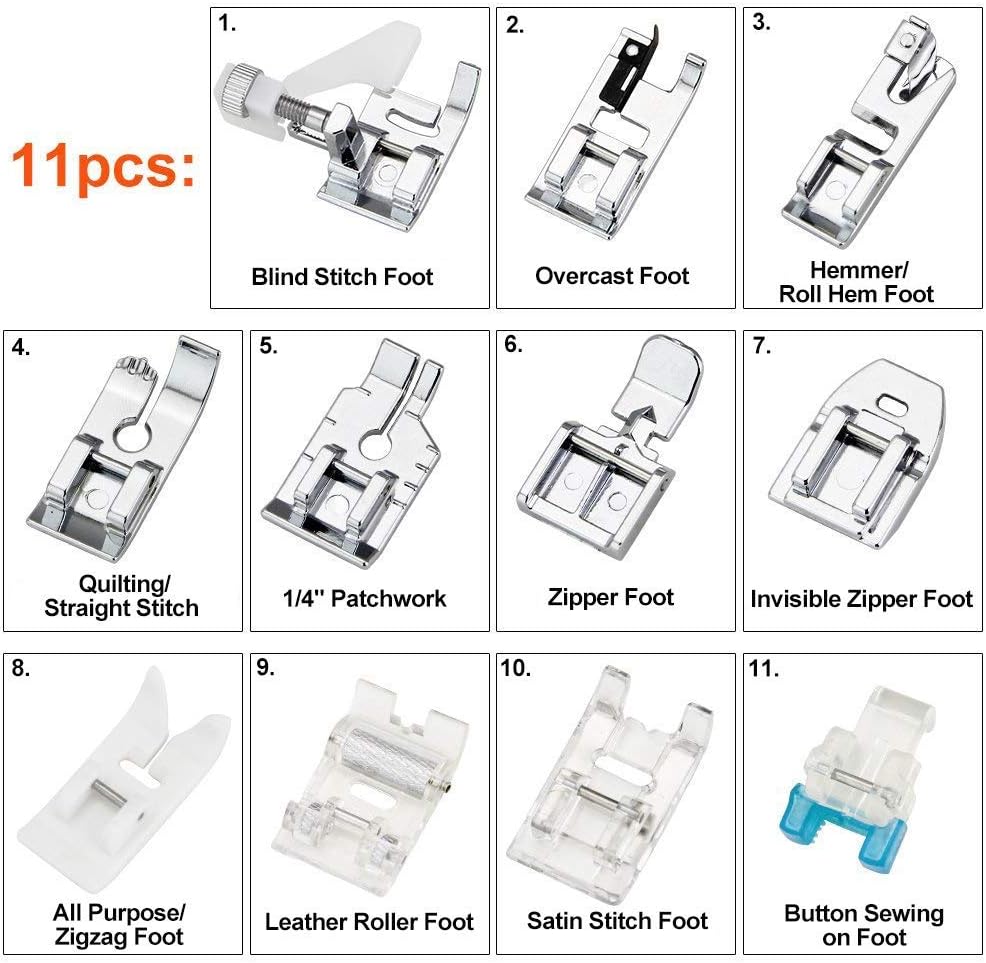 11Pcs Presser Feet Set - Walki - Workshop Tools Machine 评论和价格