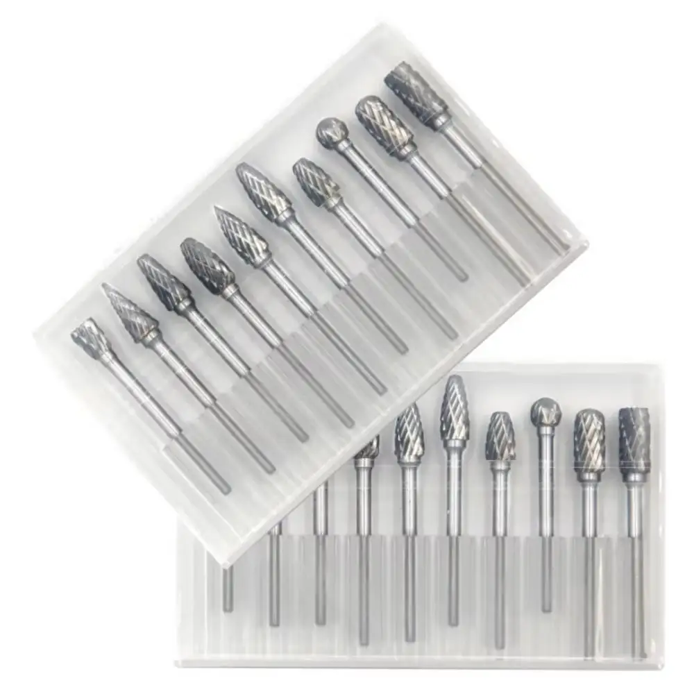 10PCS Carbide Rotary Burr Set  - Chisel Set Wood 评论和价格