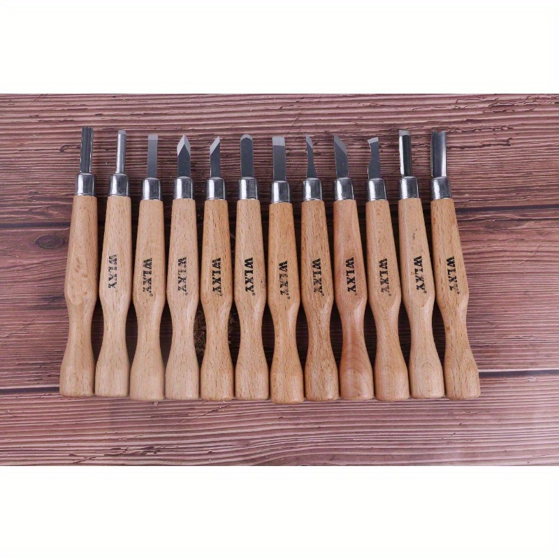 Set Of 12 Professional Wooden  - Chisel Set Wood 评论和价格