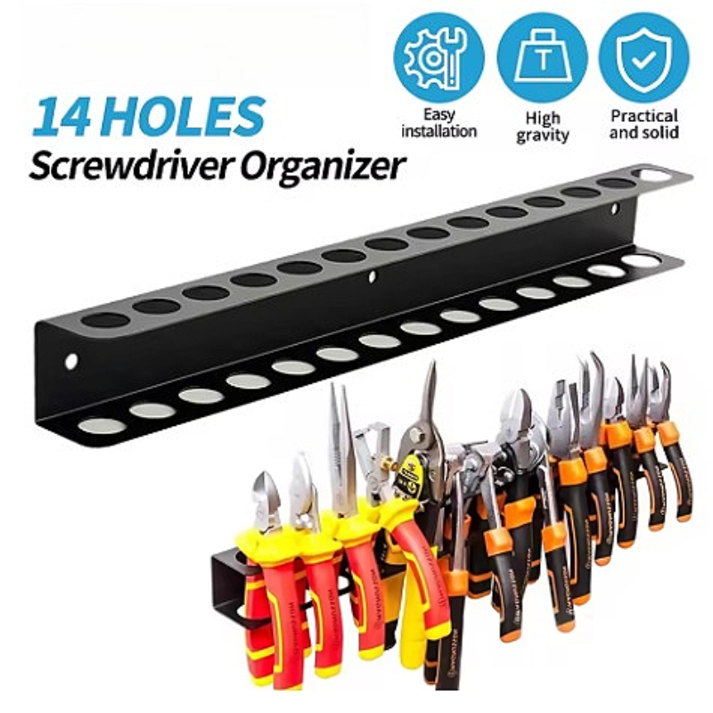 Steel Wall Mount Screwdriver W - Workshop Tools Display 评论和价格