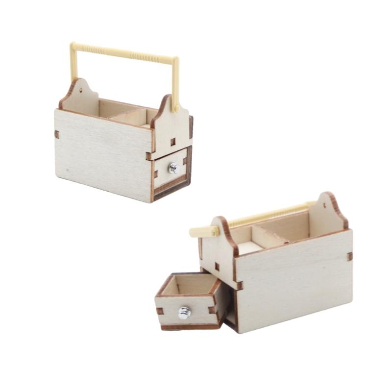 Hot 1/12 Dollhouse Mini Wooden - Workshop Tools Toy 评论和价格