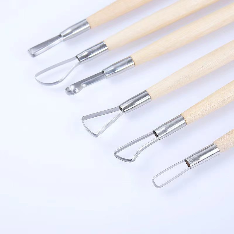6PCS wooden handle wax pottery - Chisel Set Wood 评论和价格