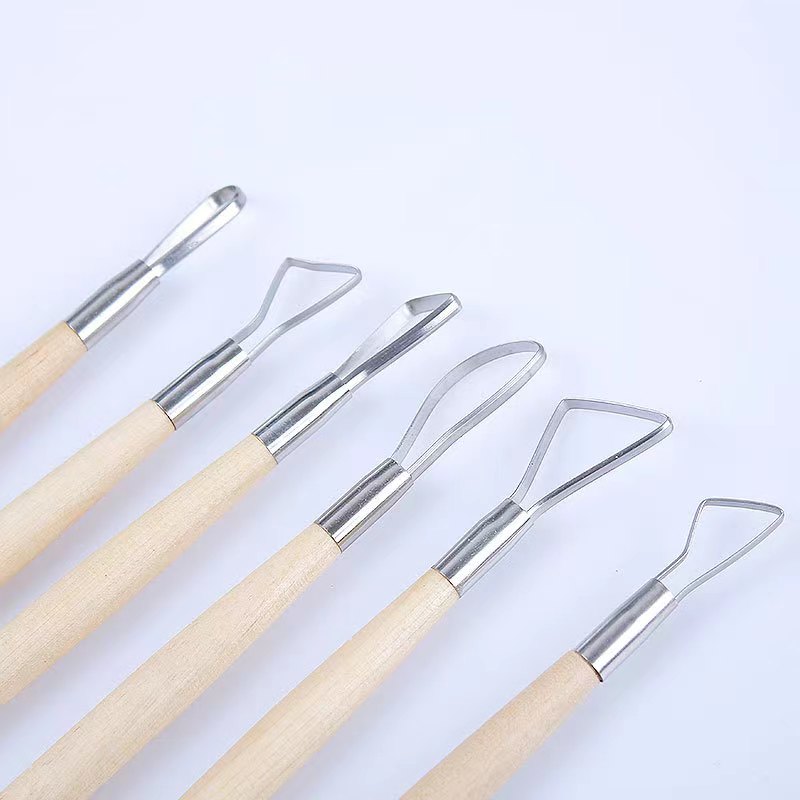 6PCS wooden handle wax pottery - Chisel Set Wood 评论和价格