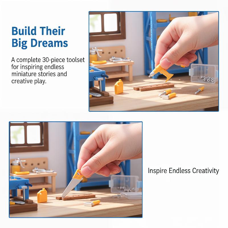 Dollhouse Workshop Mini Tools  - Workshop Tools Toy 评论和价格